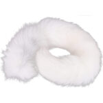 TaRiss's Fox Tail Parts Not Single Tail Different Length Faux Fur White 95cm