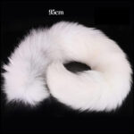 TaRiss's Fox Tail Parts Not Single Tail Different Length Faux Fur White 95cm