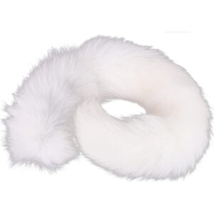 TaRiss's Fox Tail Parts Not Single Tail Different Length Faux Fur White 95cm