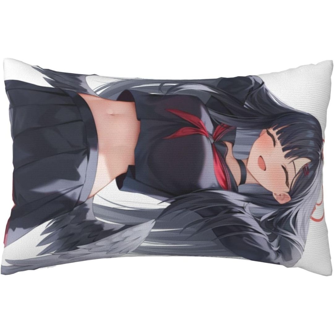  Sarung Bantal Ichika Blue Archive Bahan Halus Motif Anime Double Sisi (76x50cm) 
