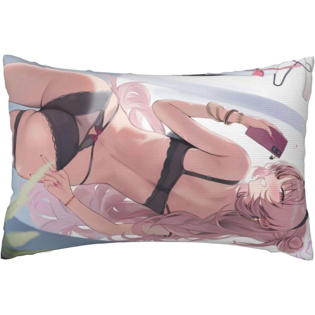  Sarung Bantal Kirara Blue Archive Pillow Cover Dua Sisi Poliester (76x50cm) 