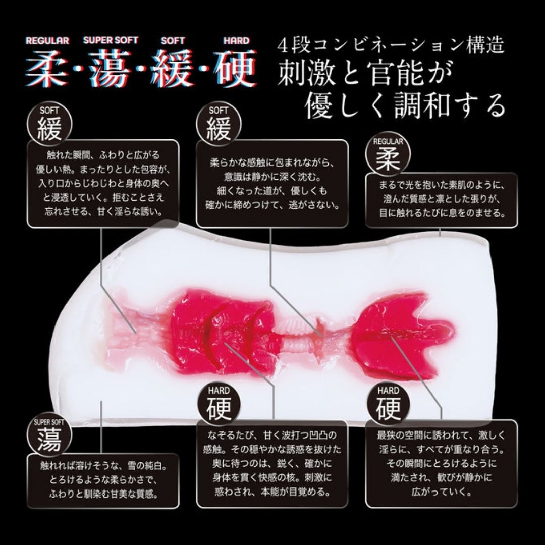 World Crafts Onahole - 360° Fetish Snowy Moon YUKINUREDUKI Multi-Layer Premium