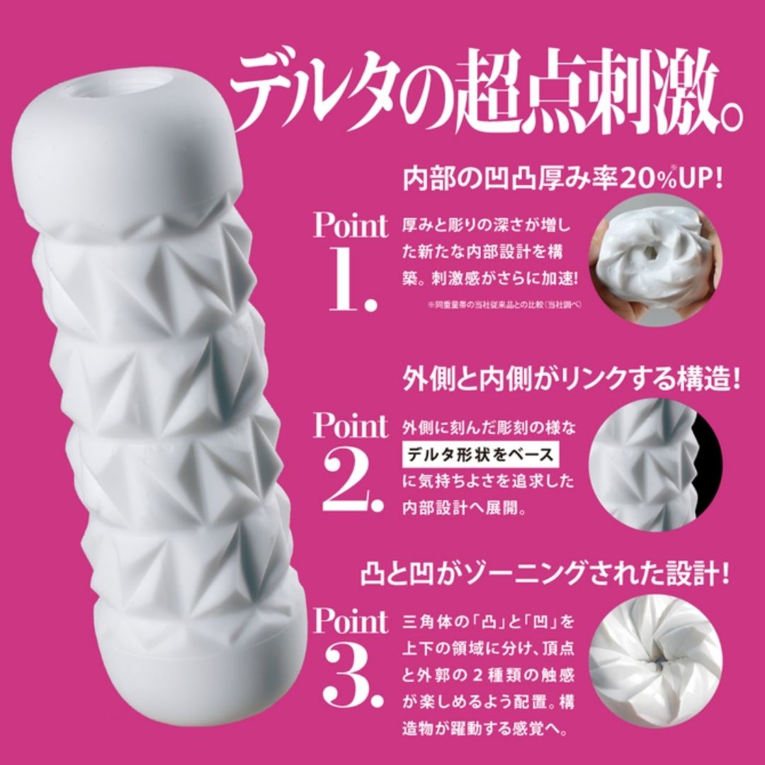 Masturbator MEN'S MAX Base Delta Non-Through – Cengkeraman Ketat Sensasi Premium