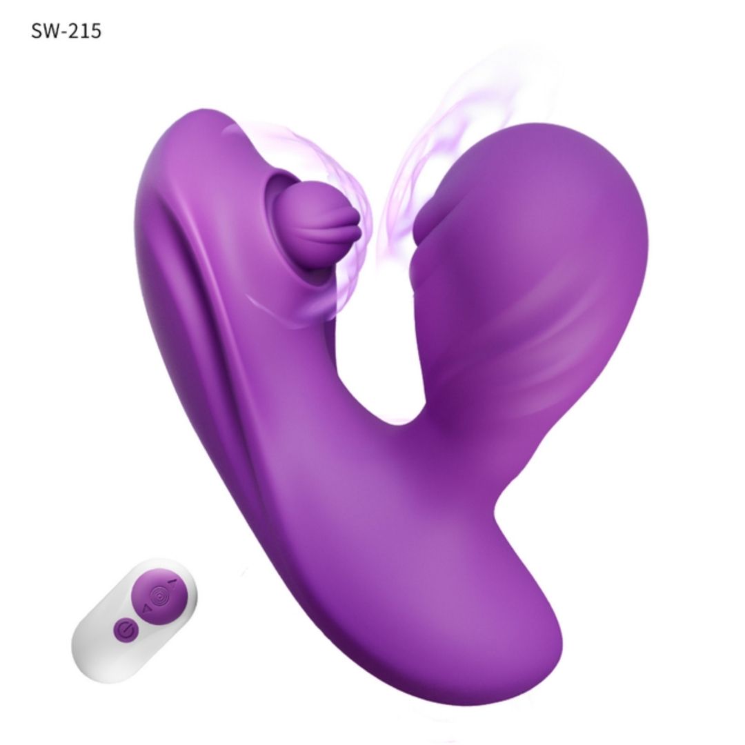 Vibrating Kiss Duck Vibe SW-215 Alat Pijat Sensual Remote Control